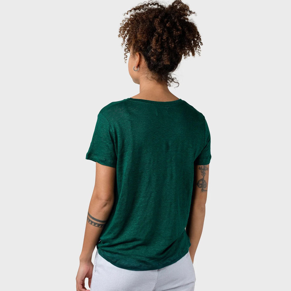 
                      
                        Klitmoller W T-Shirt Rikke linen green moss
                      
                    