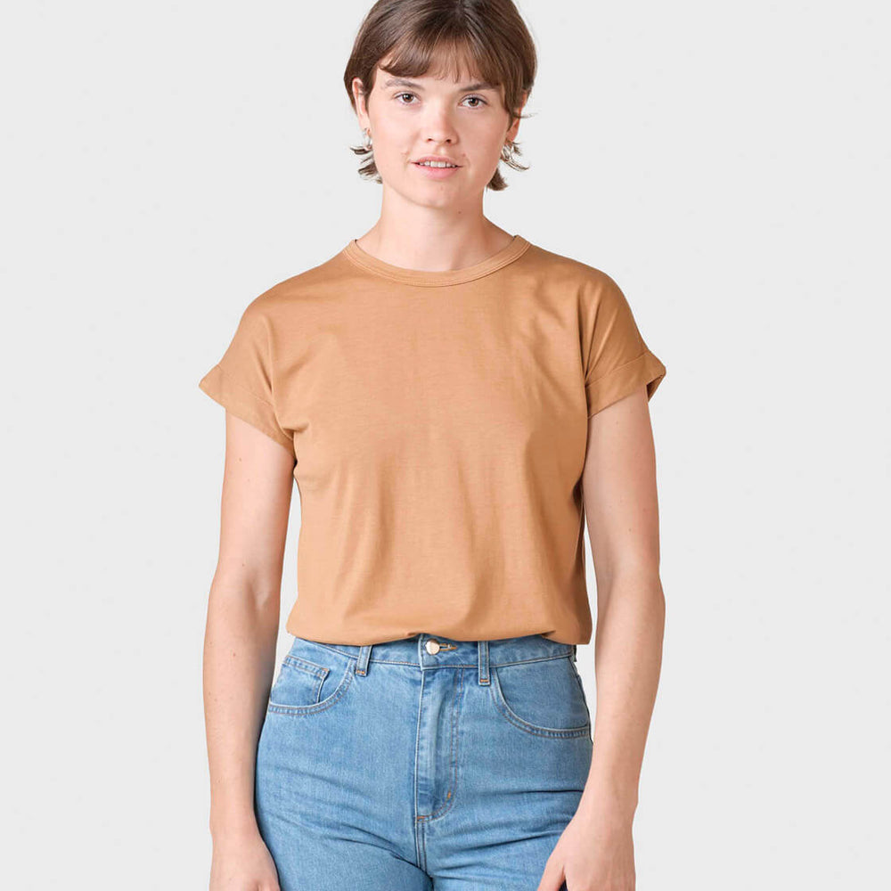 Klitmoller W T-Shirt Sigrid brown camel