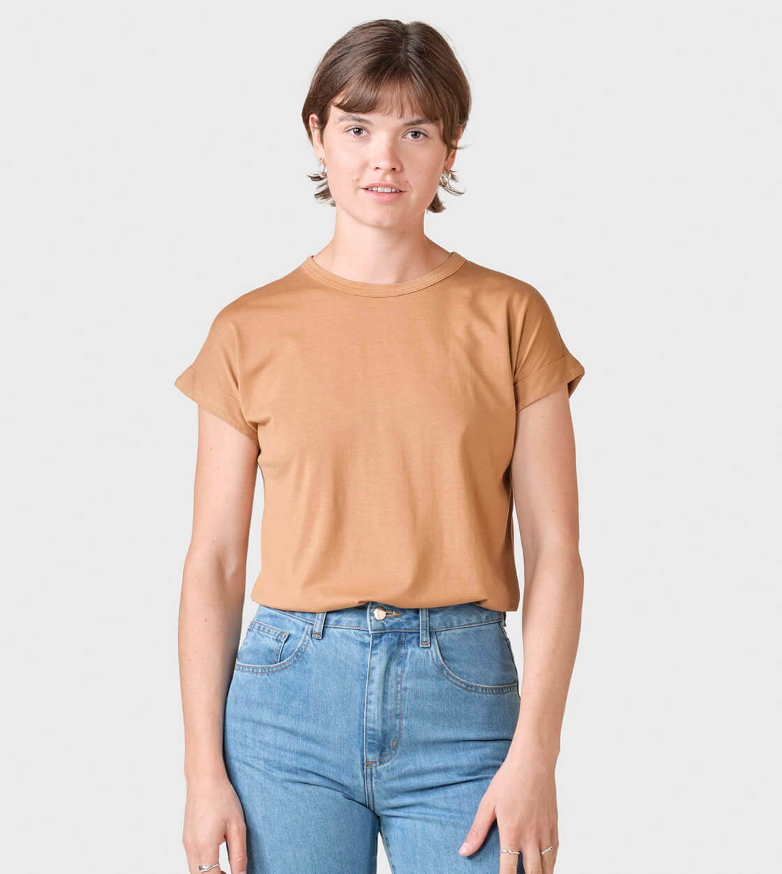 Klitmoller W T-Shirt Sigrid brown camel