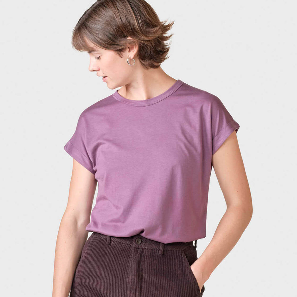 Klitmoller W T-Shirt Sigrid purple dark berry