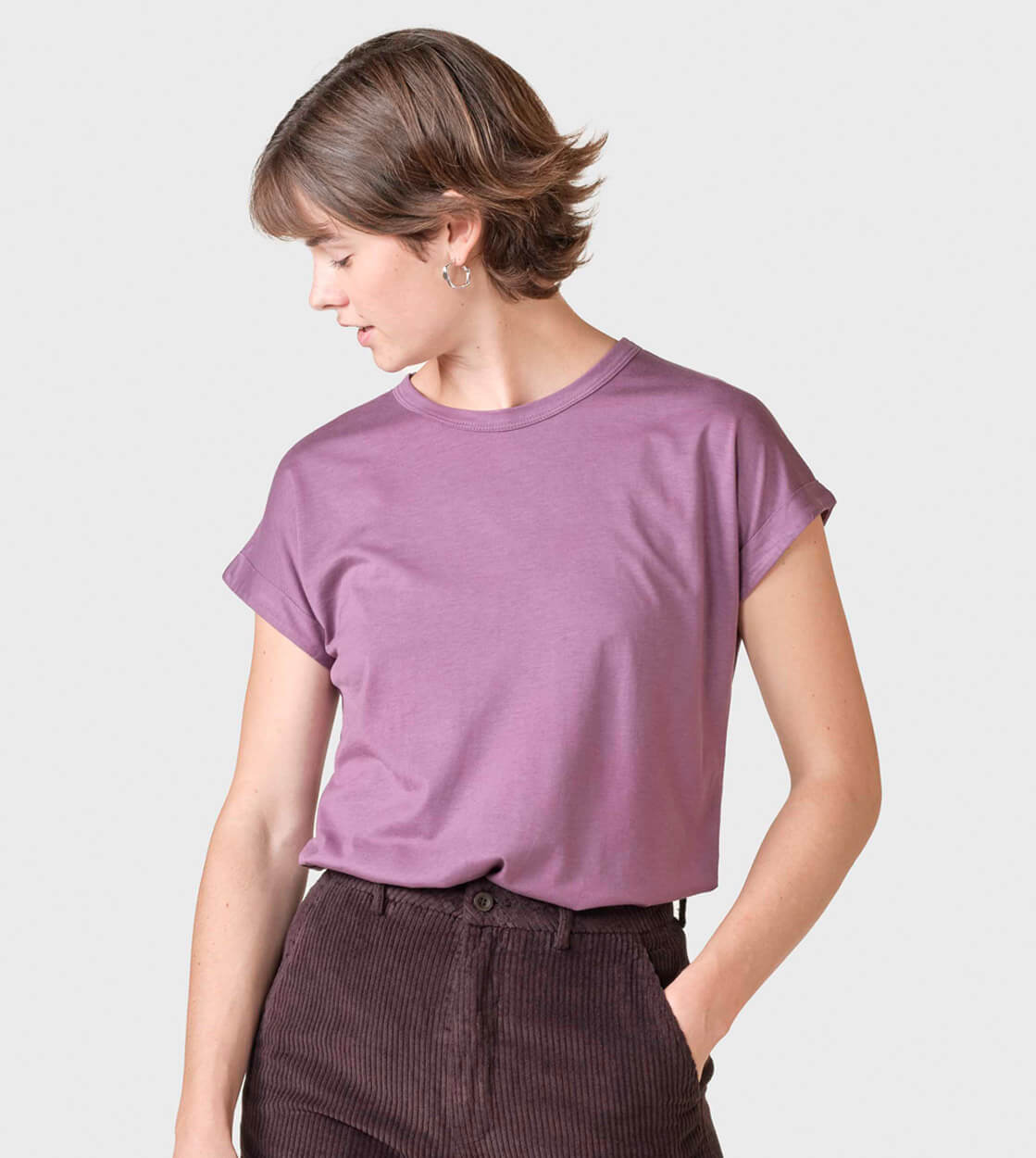 Klitmoller W T-Shirt Sigrid purple dark berry