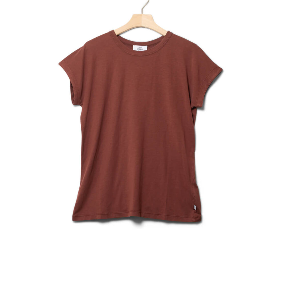 Klitmoller W T-Shirt Sigrid red burgundy