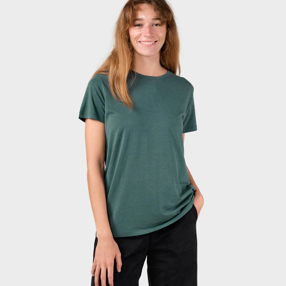 Klitmoller W T-Shirt Thelma green moss
