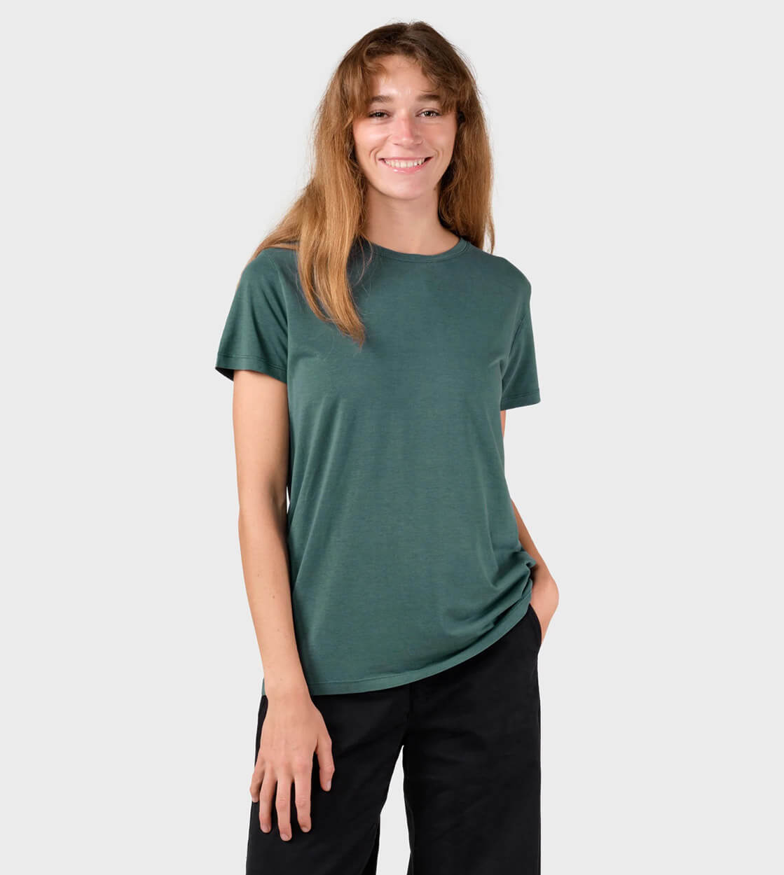 Klitmoller W T-Shirt Thelma green moss