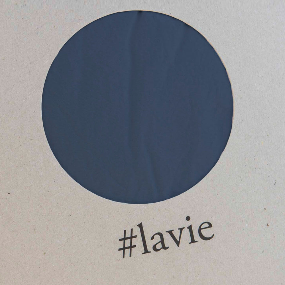 Lavie Baumwoll Spannbettlaken Lakan blau indigo