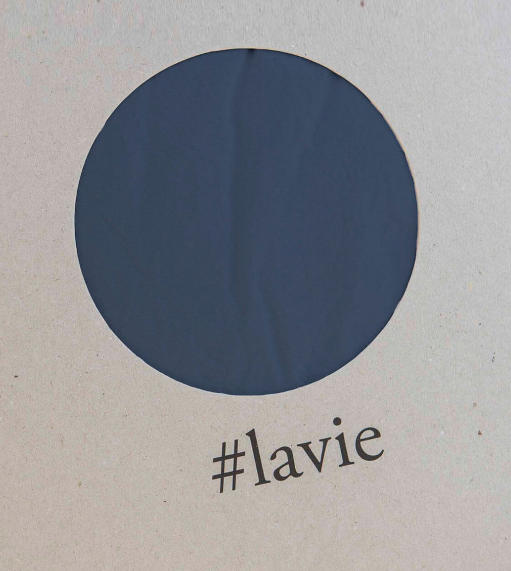 Lavie Baumwoll Spannbettlaken Lakan blau indigo