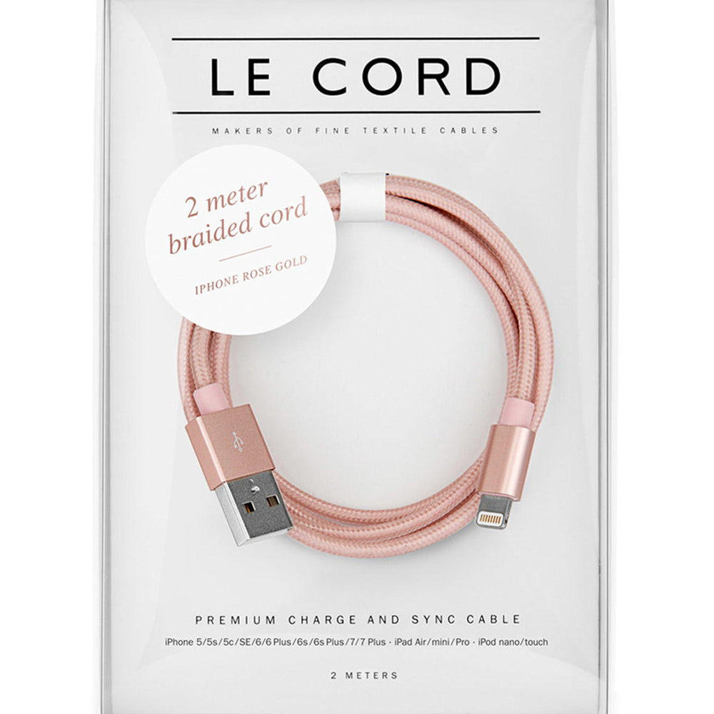 
                      
                        Le Cord Charge and Sync Cable 2 Meter rosegold
                      
                    