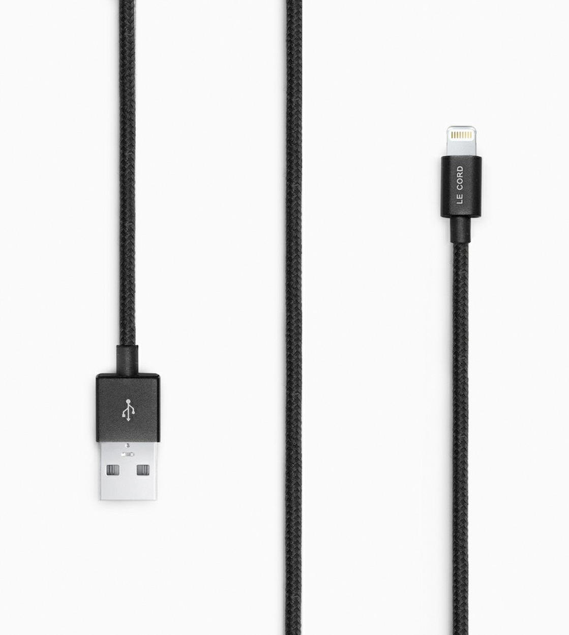 Le Cord Charge and Sync Cable black