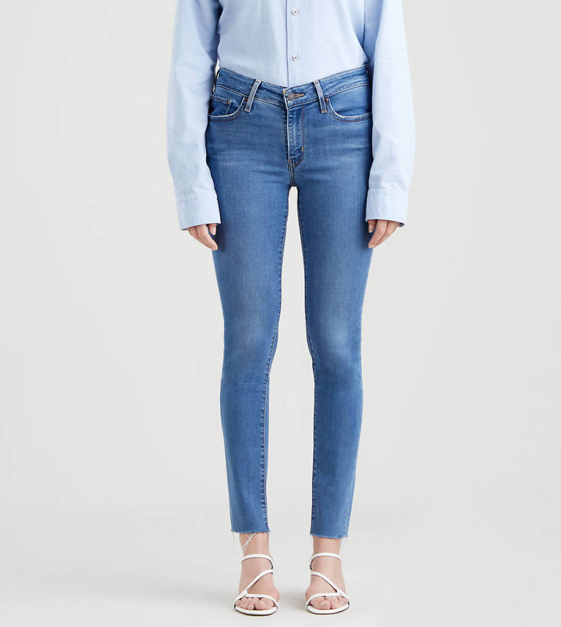 Levis W Jeans 711 Skinny blue bogota fly