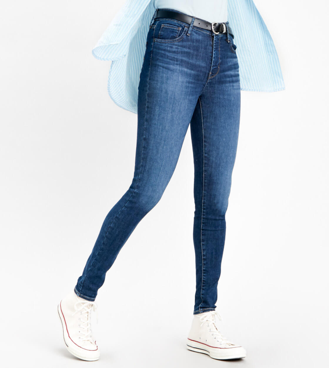 Levis W Jeans 720 High Rise Super Skinny blue echo storm