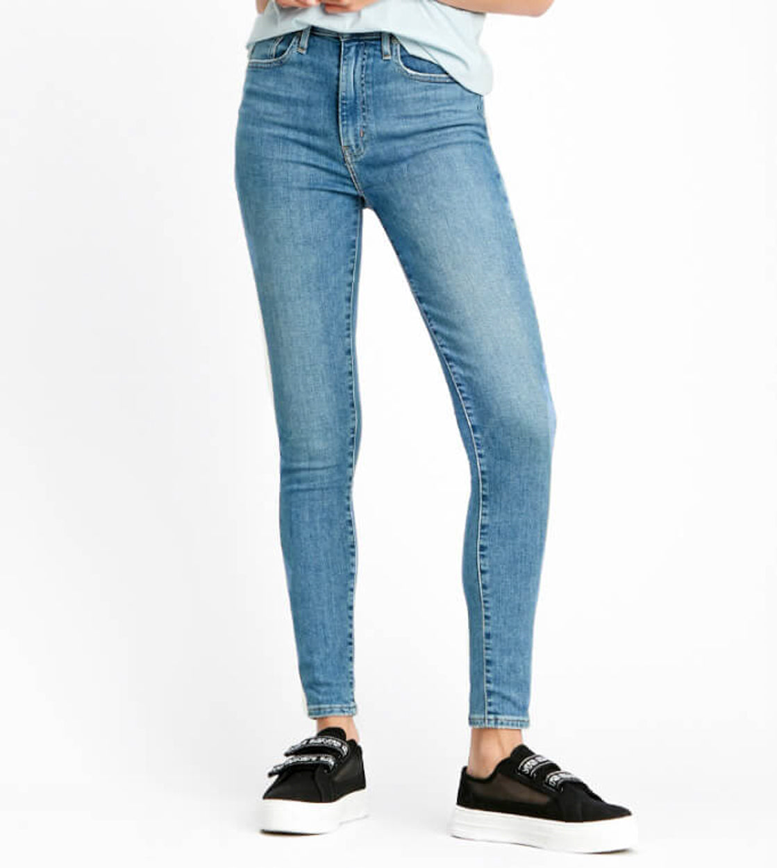 Levis W Jeans Mile High Super Skinny blue better safe than sorry