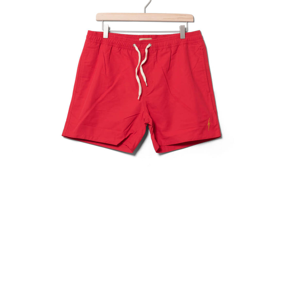 Lightning Bolt Shorts Plain Turtle red tango