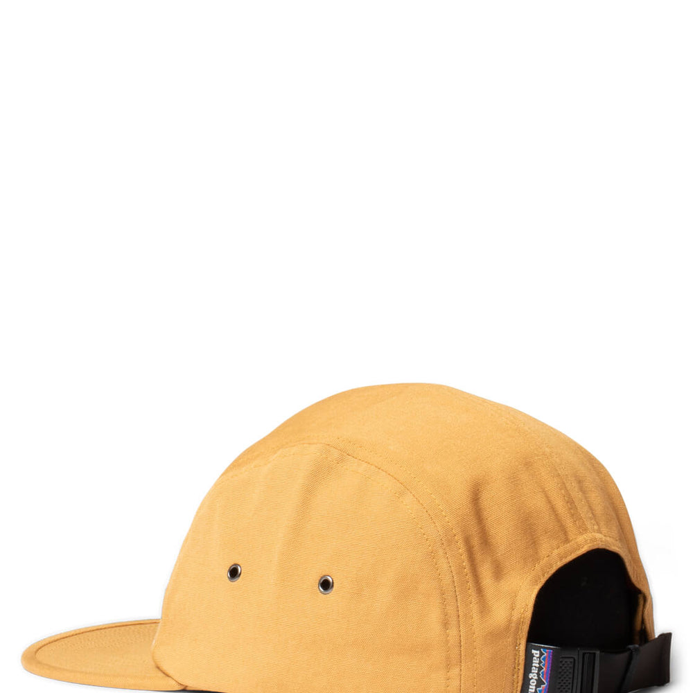 Patagonia 5 Panel Maclure Graphic Shop Sticker yellow gold tan