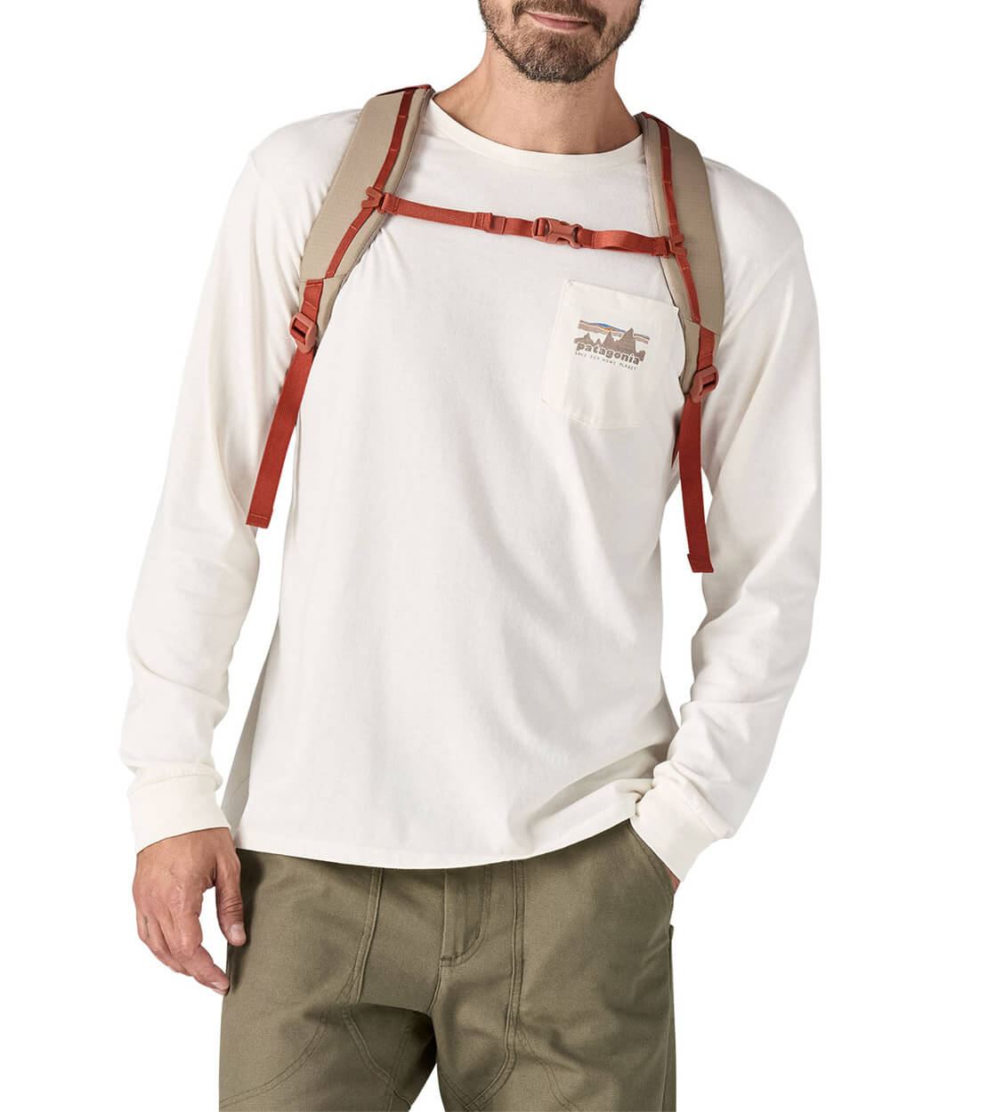 Patagonia Backpack Refugio SM beige seabird grey