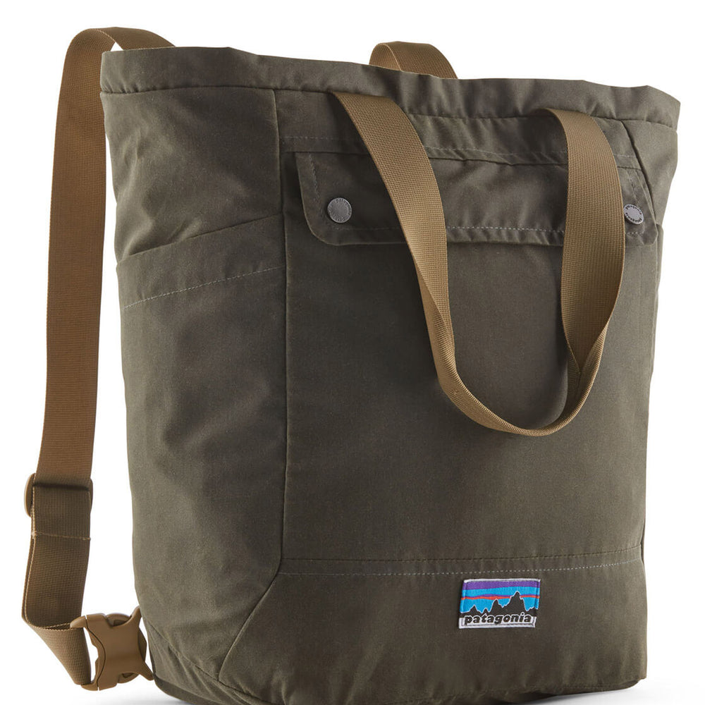 Patagonia Backpack Tote Pack Waxed Canvas green basin