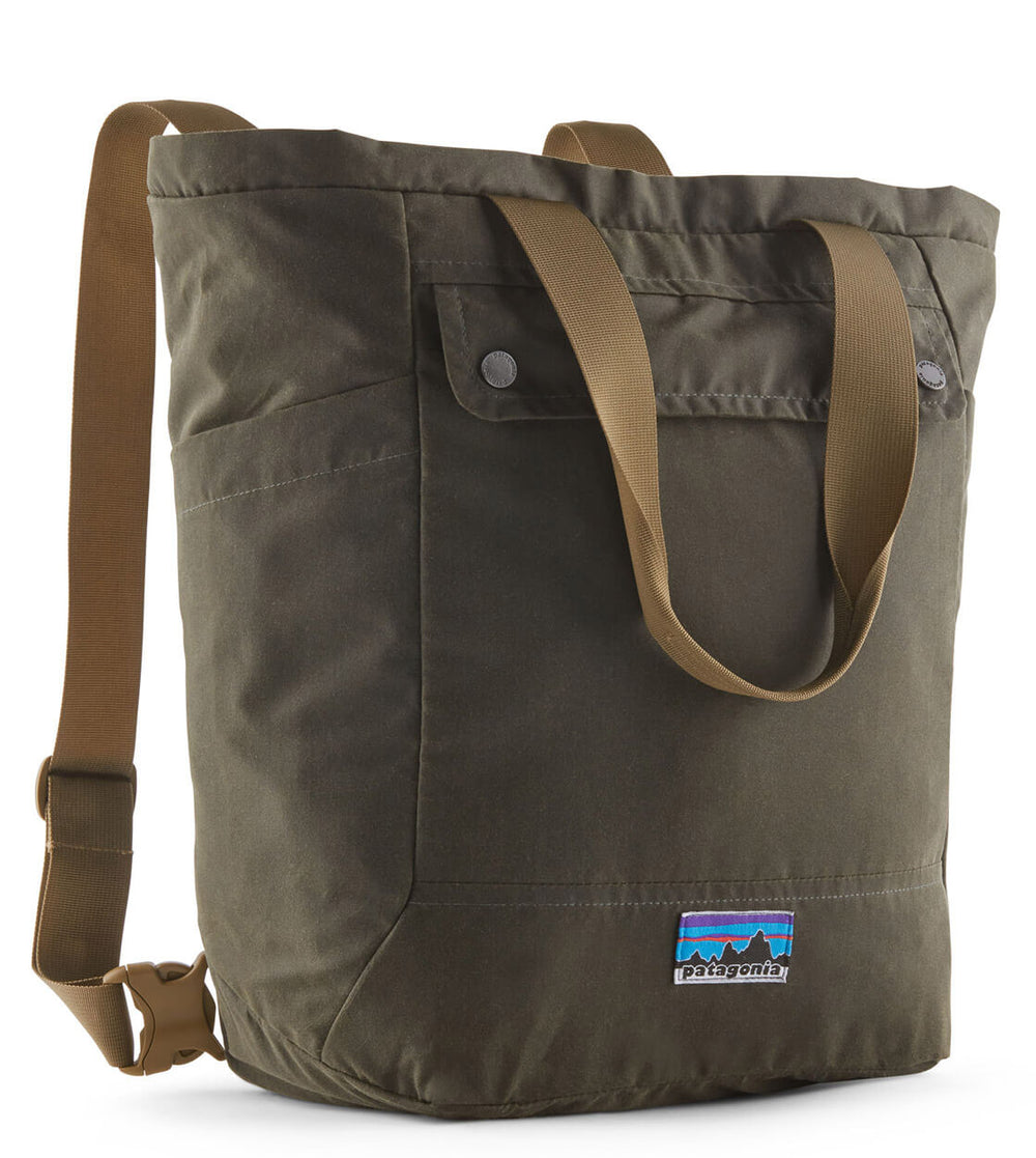 Patagonia Backpack Tote Pack Waxed Canvas green basin