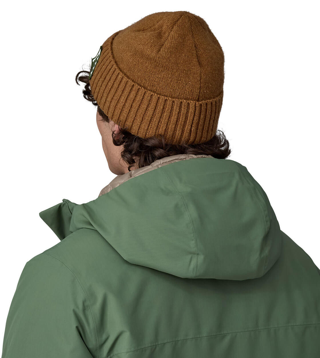 Patagonia Beanie Brodeo Dawn Tracks Patch brown shelter dawn