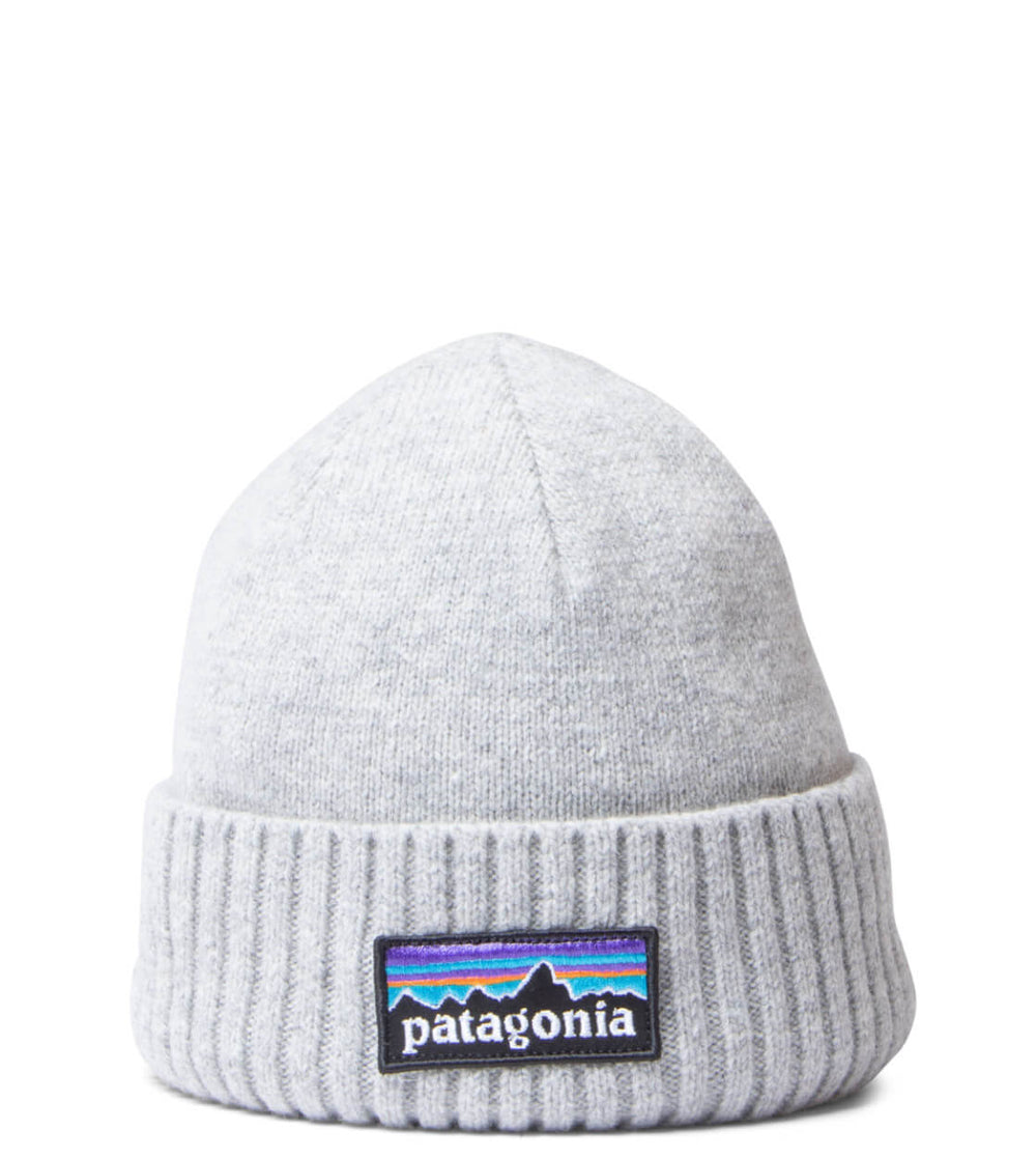 Patagonia Beanie Brodeo P-6 Logo grey drifter