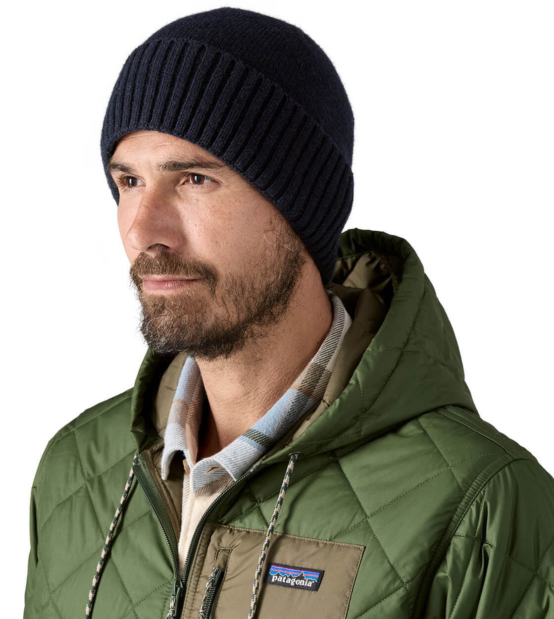Patagonia Beanie Brodeo blue new navy