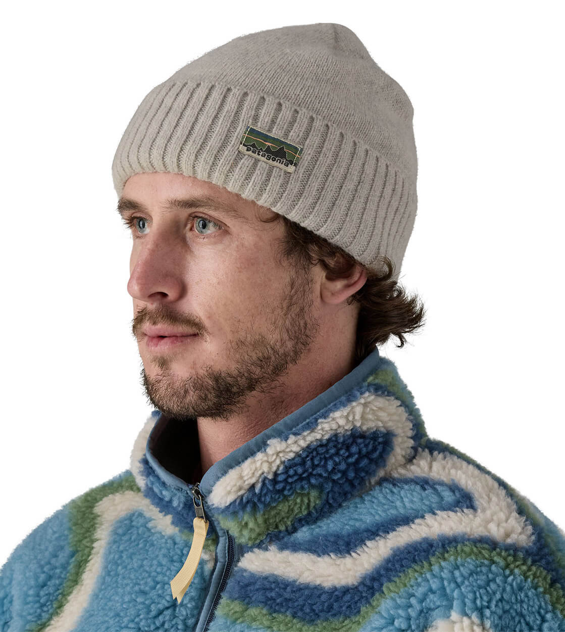 Patagonia Beanie Brodeo grey crisp