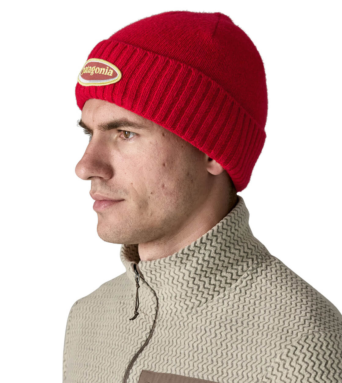 Patagonia Beanie Brodeo red amanita