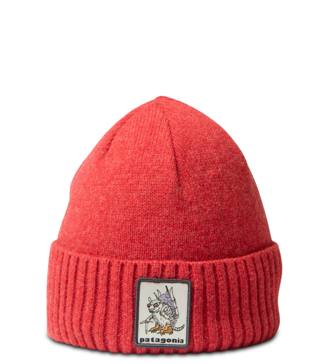 Patagonia Beanie Brodeo red touring fun hogs armadillo