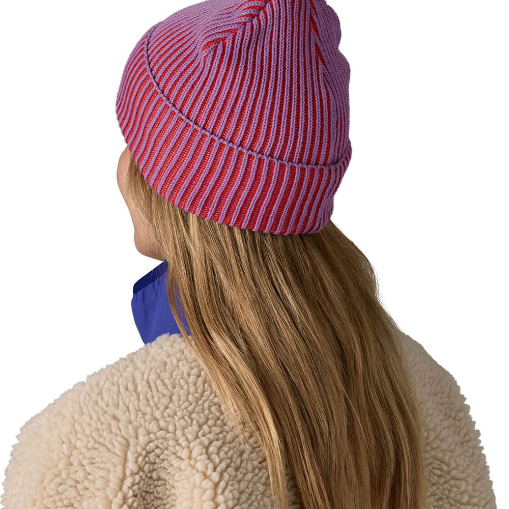 
                      
                        Patagonia Beanie Fishermans Rolled purple brisk contrast stripe
                      
                    