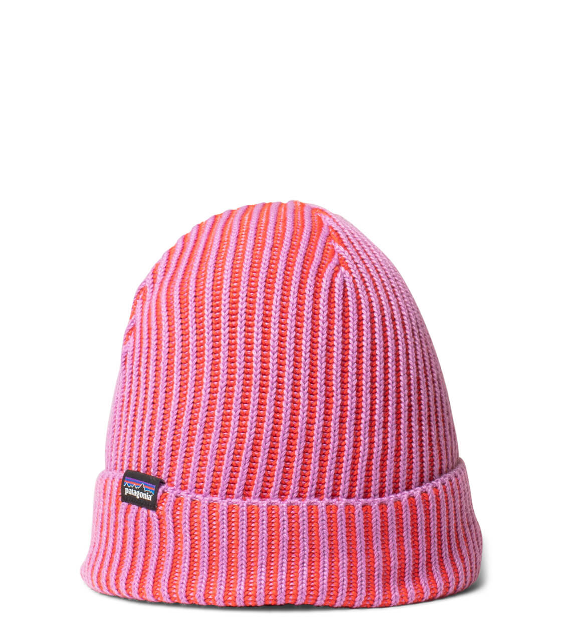 Patagonia Beanie Fishermans Rolled purple brisk contrast stripe