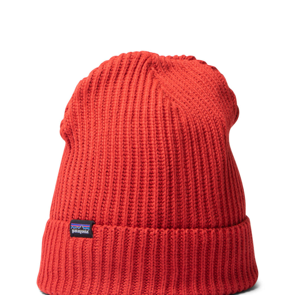 Patagonia Beanie Fishermans Rolled red hot ember