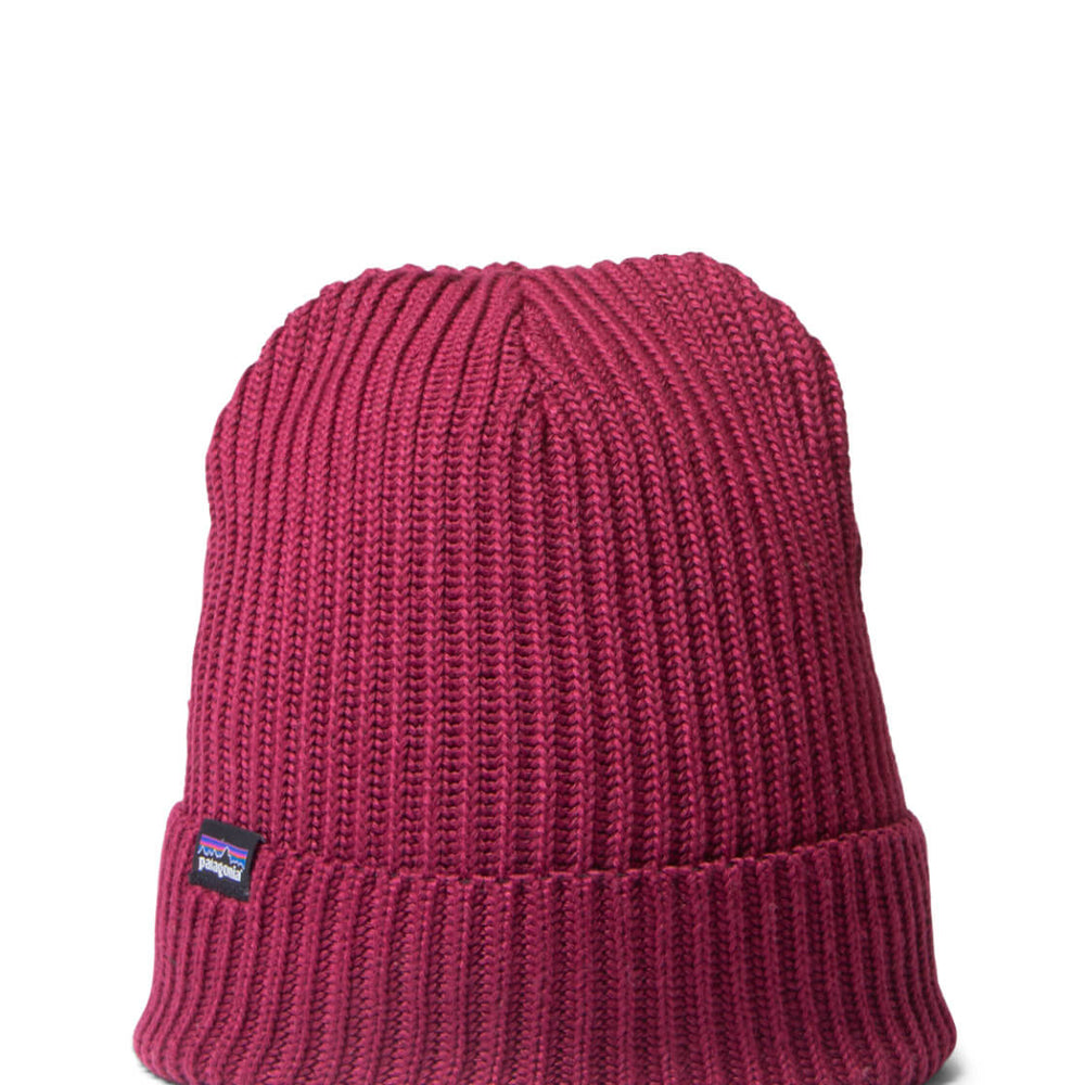 Patagonia Beanie Fishermans Rolled red wax