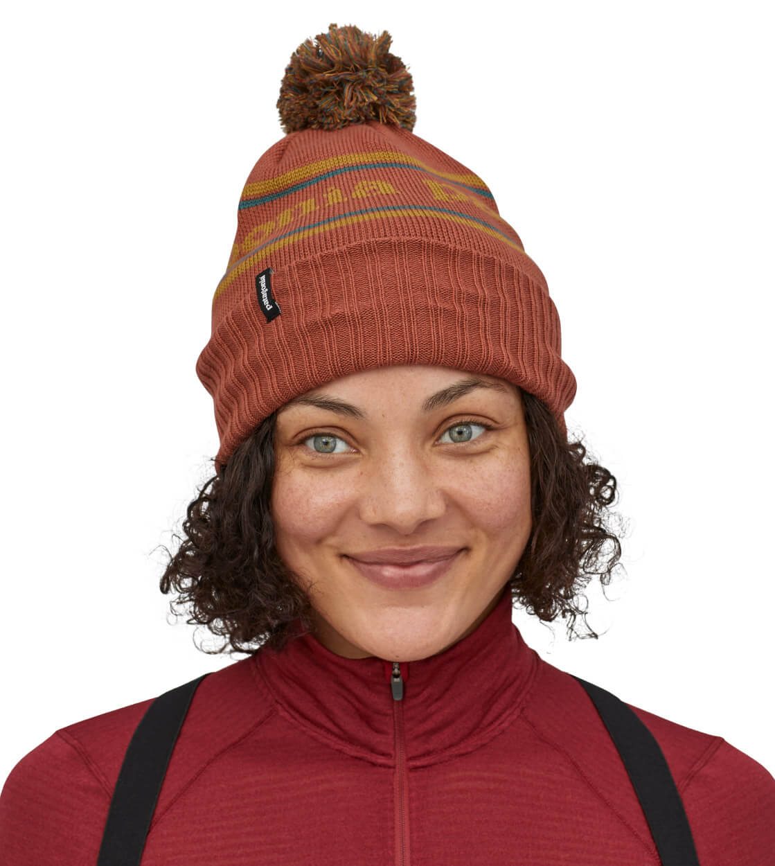 Patagonia Beanie Powder Town red spanish