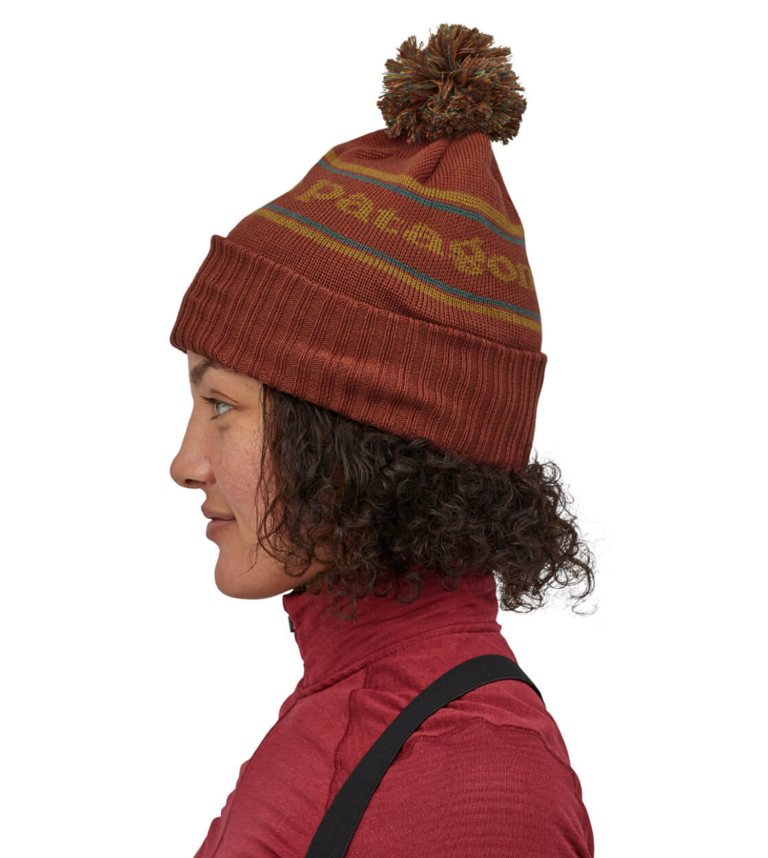 Patagonia Beanie Powder Town red spanish