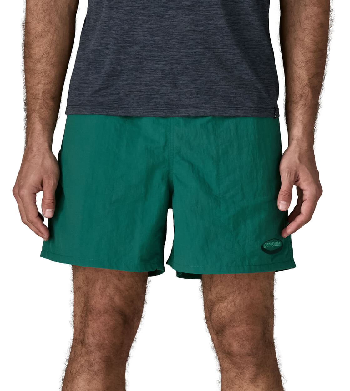 Patagonia Boardshorts Baggies Lights 5in green gem 95 oval logo