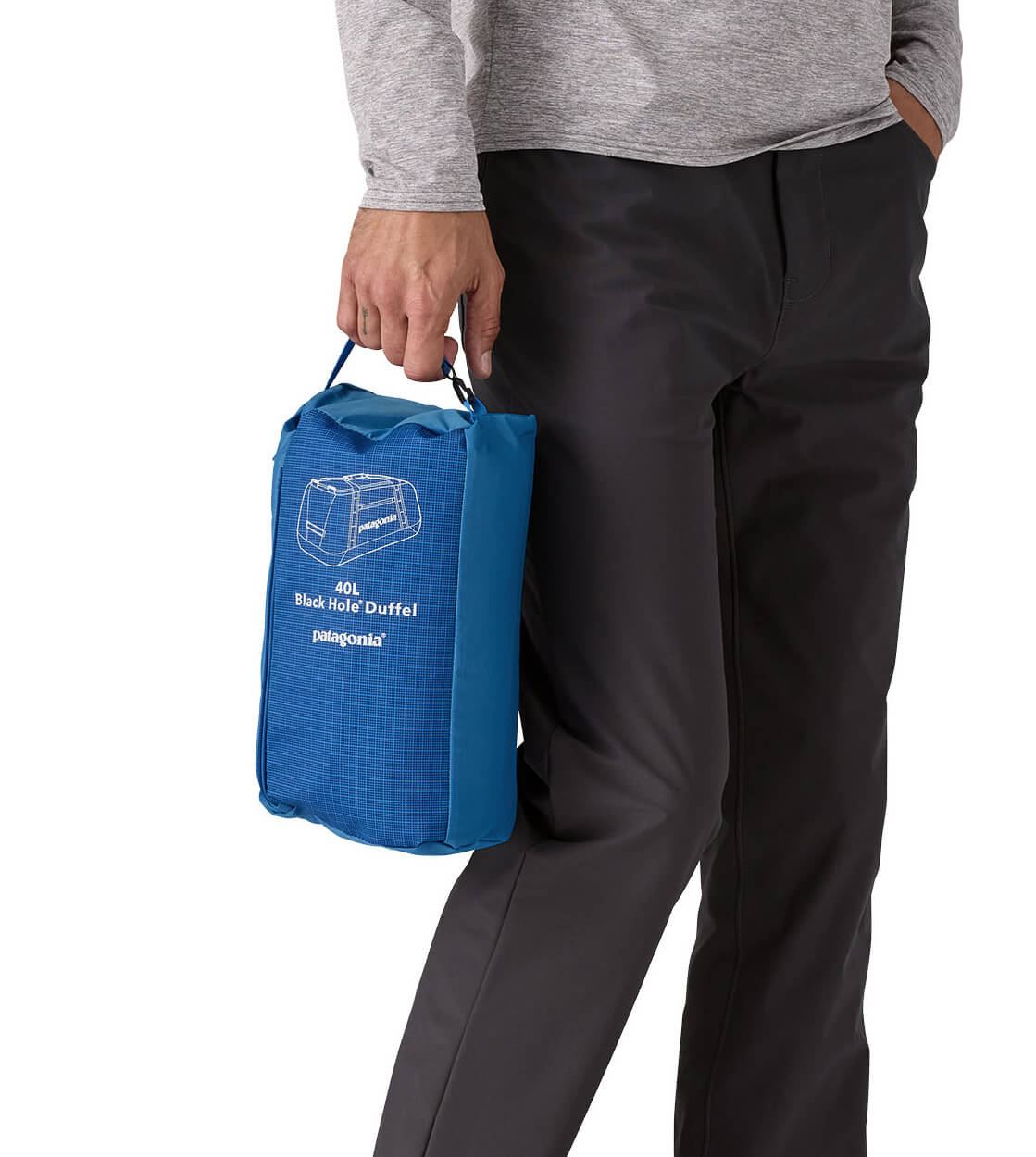 Patagonia Duffel Bag SM Black Hole blue endless