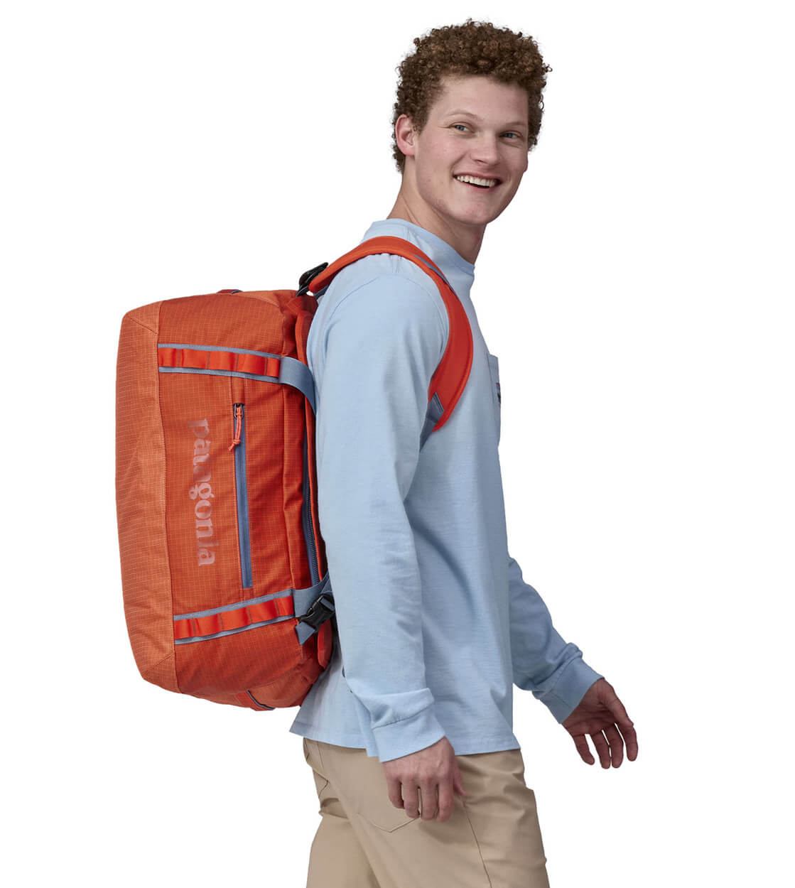 Patagonia Duffel Bag SM Black Hole red pimento