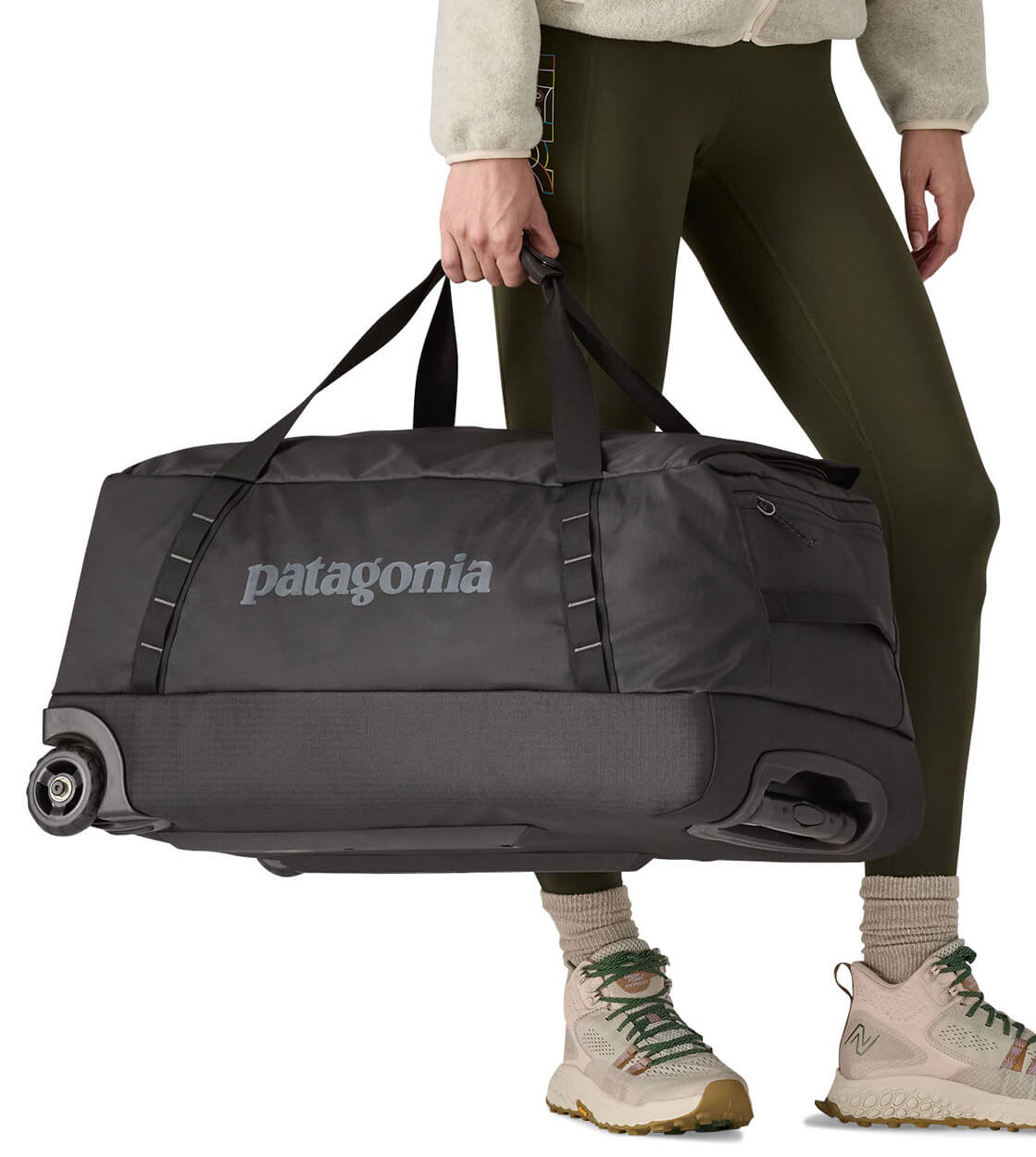 Patagonia Duffel Wheeled MD Black Hole purple dulse mauve
