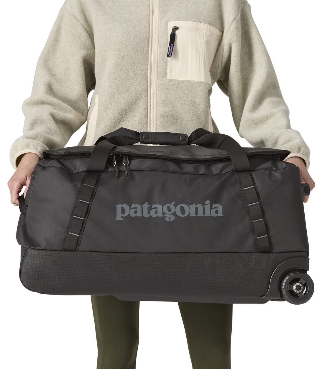 Patagonia Duffel Wheeled MD Black Hole purple dulse mauve