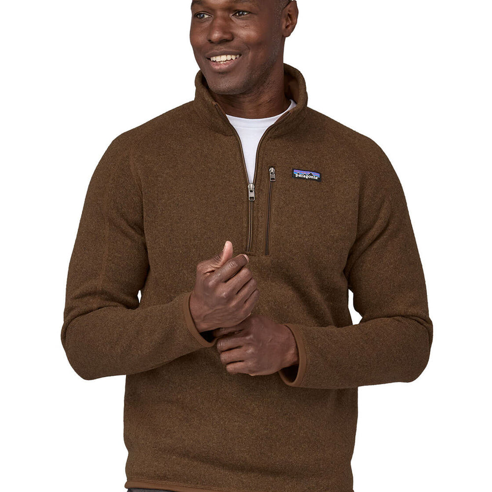 Patagonia Half Zip Better Sweater brown moose