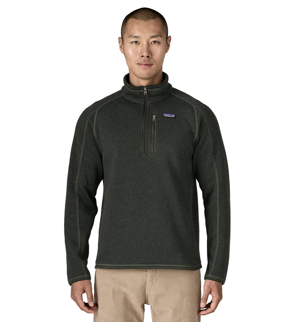 Patagonia Half Zip Better Sweater green old growth