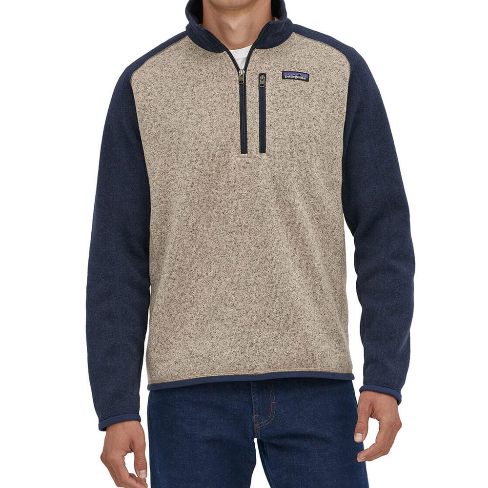 Patagonia Half Zip Better Sweater grey oar tan