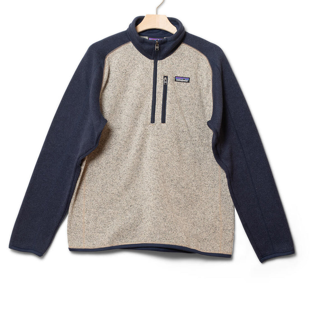 Patagonia Half Zip Better Sweater grey oar tan