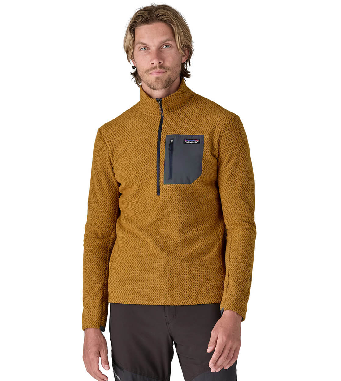 Patagonia Half Zip R1 Air brown reptor