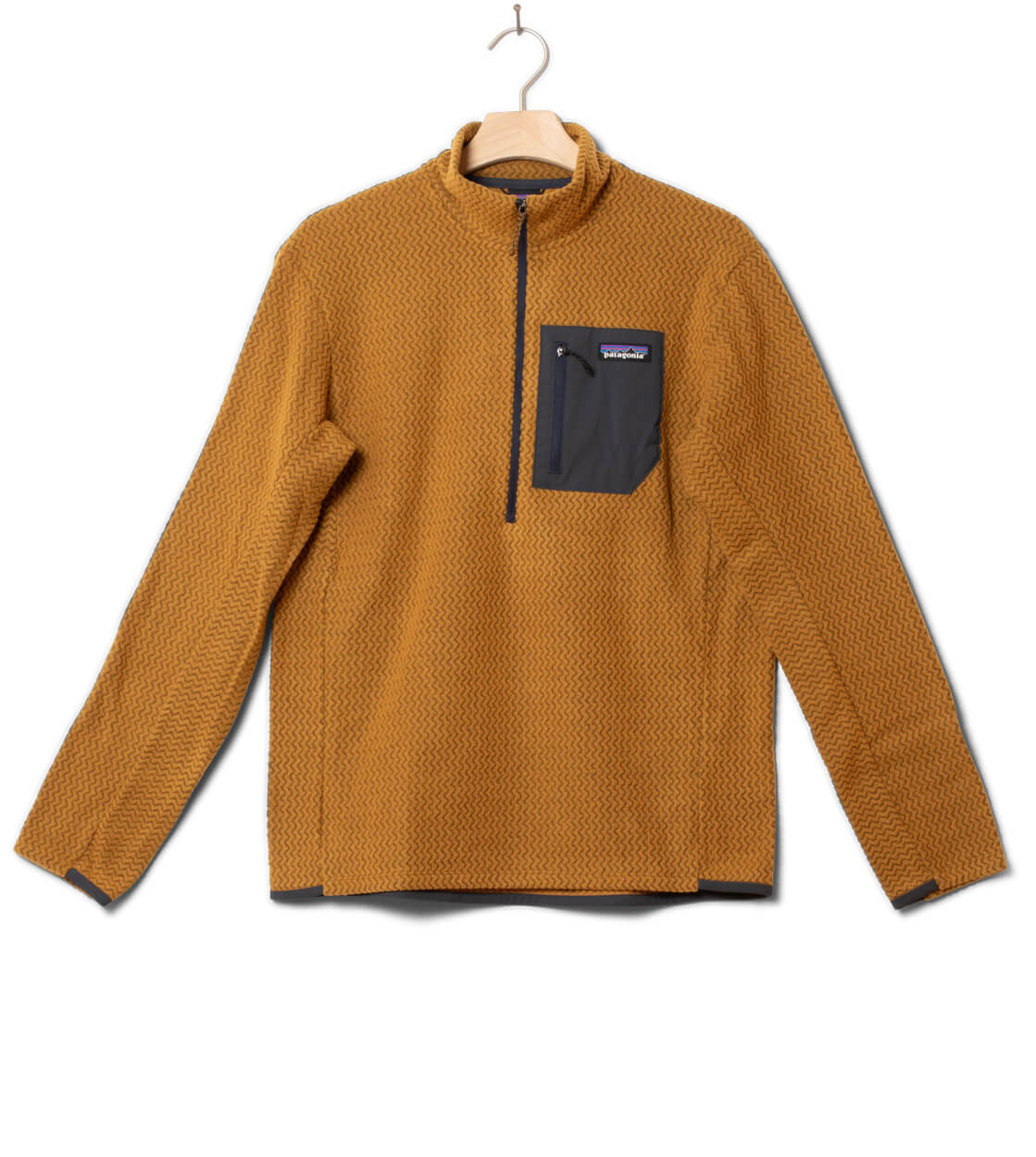 Patagonia Half Zip R1 Air brown reptor