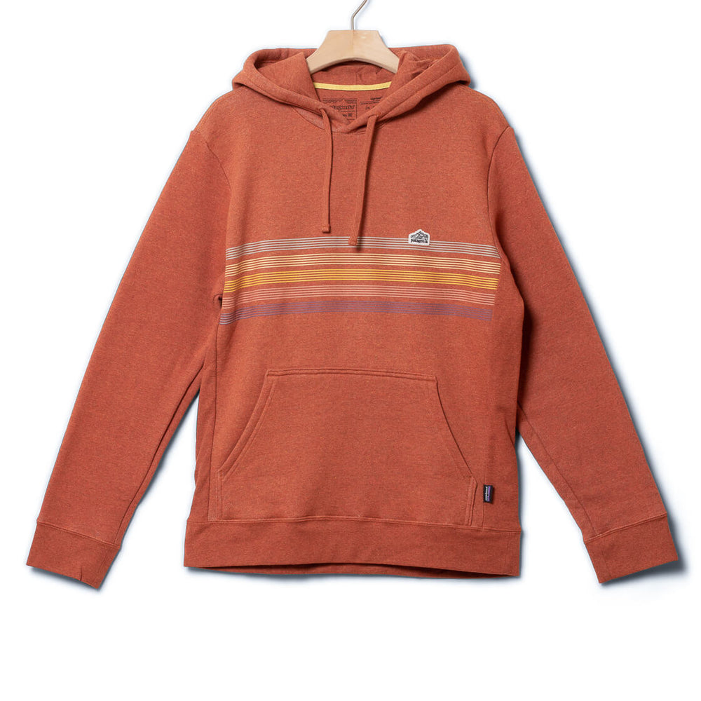 Patagonia Hooded Line Logo Ridge Stripe Uprisal orange quartz coral