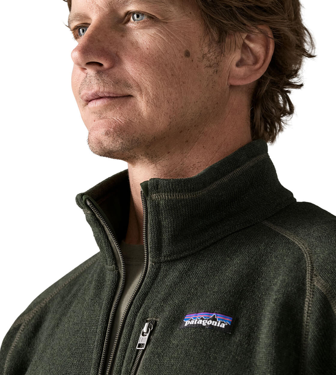 Patagonia Jacket Better Sweater green old growth