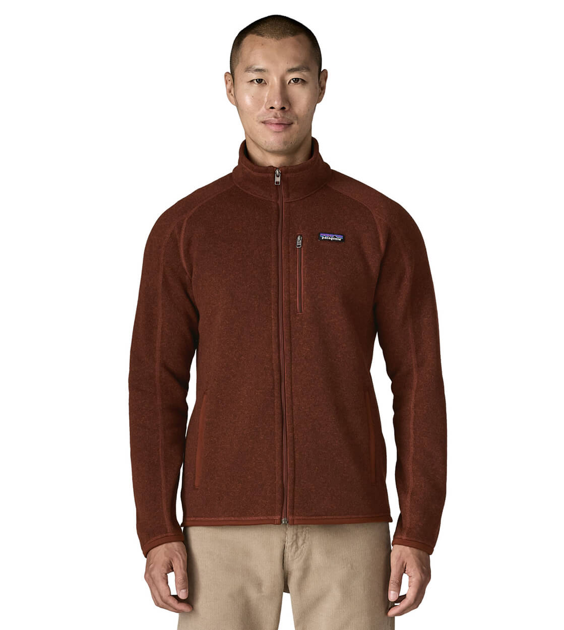 Patagonia Jacket Better Sweater red dried vanilla