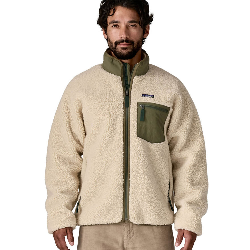 Patagonia Jacket Classic Retro-X beige dark natural / basin green