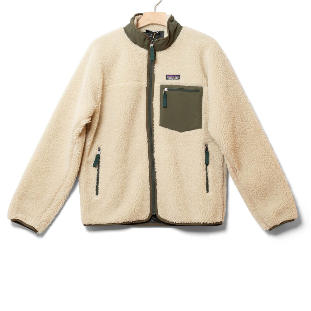 Patagonia Jacket Classic Retro-X beige dark natural / basin green