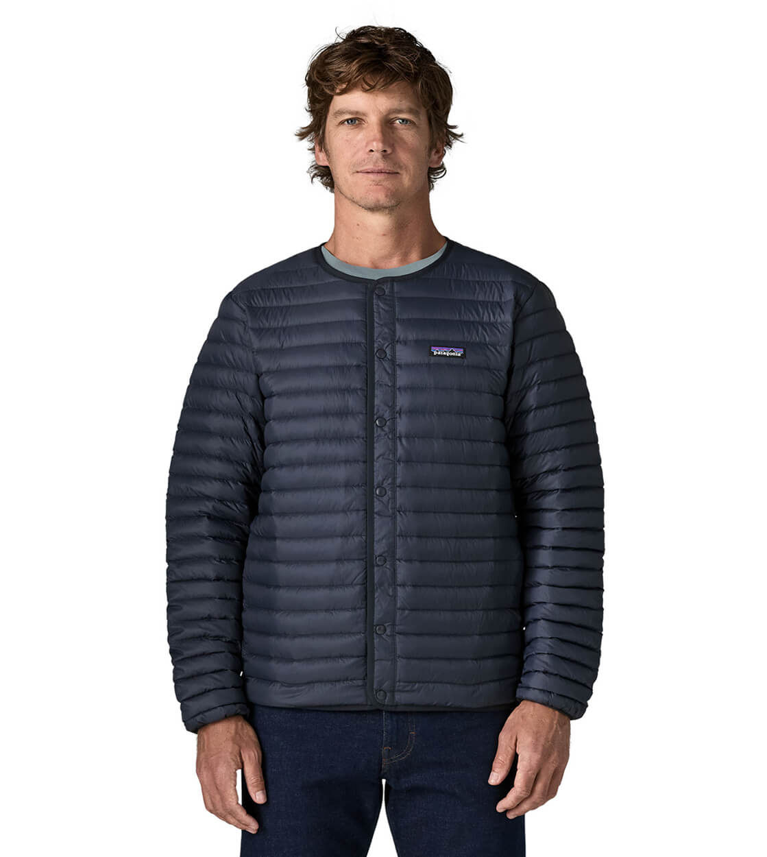 Patagonia Jacket LW Down Cardigan blue new navy