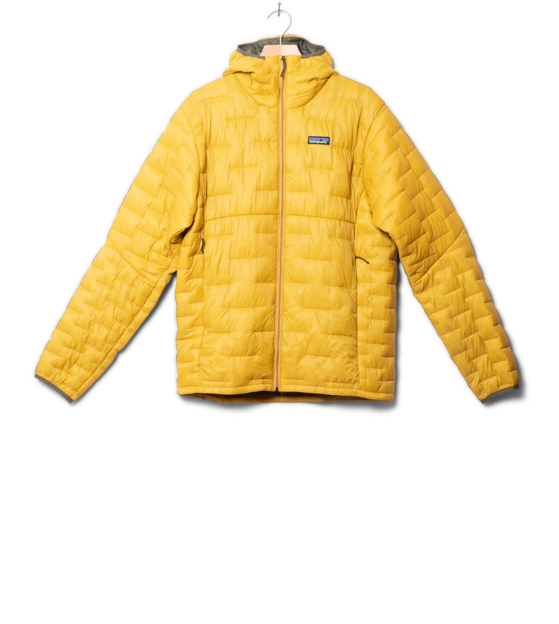 Patagonia Jacket Micro Puff Hoody yellow cabin gold